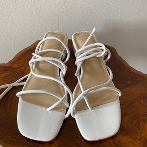 White strap sandals